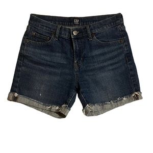 GAP cuffed cutoff jean shorts, size 25